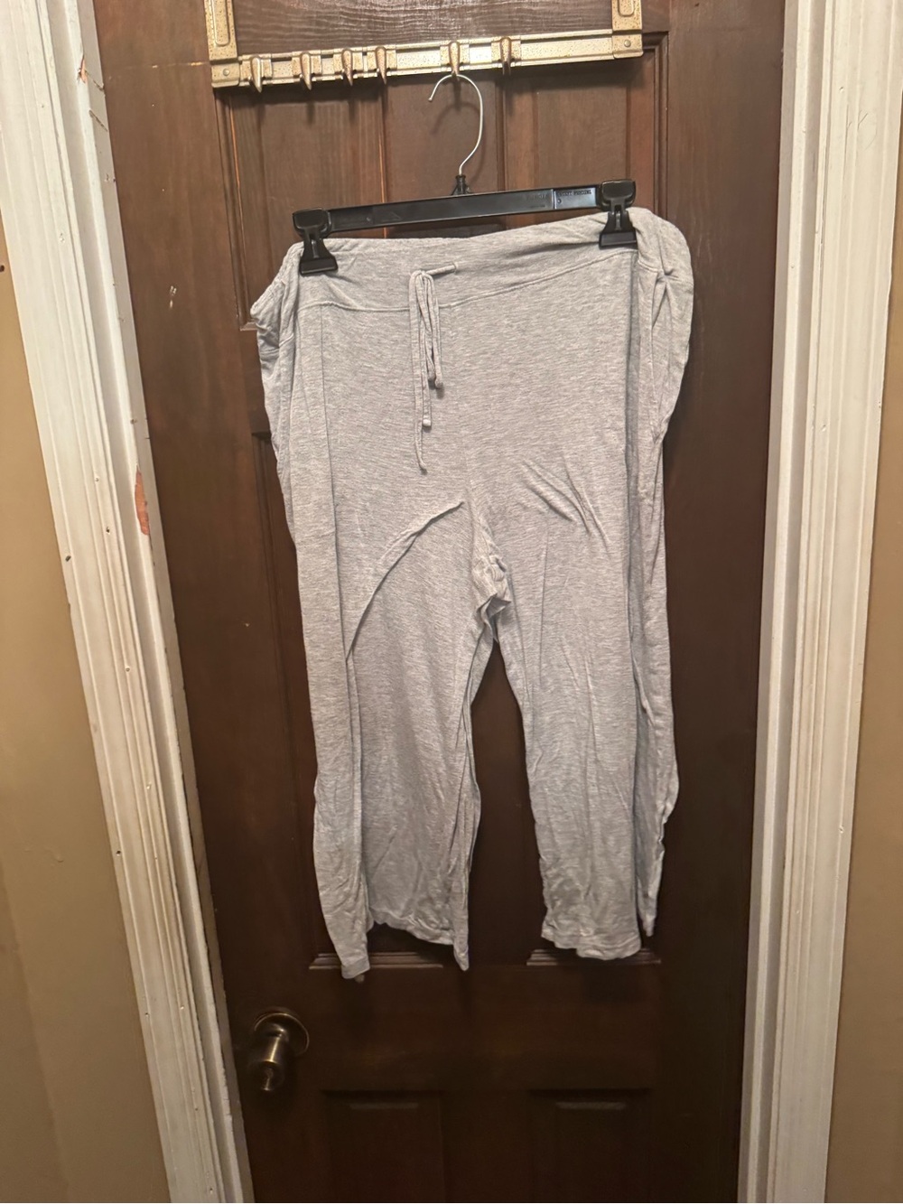 Women’s Large Light Gray Drawstring Lounge Pants